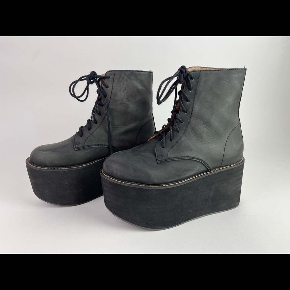 Jeffrey Campbell X Nasty Gal Black Platform Boots
